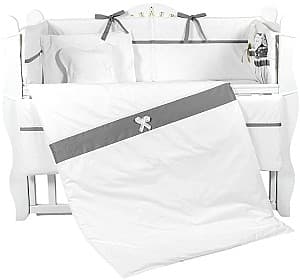 Детское постельное белье PernaMea Elegance Серый (8 предметов)