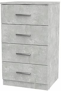 Комод KompaniT 4А Ателье Светлый (Серый)