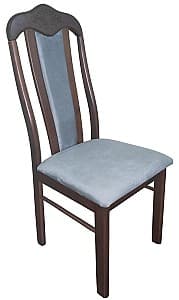 Стул Kroll Flower Орех(Коричневый)/Велюр(Серый)