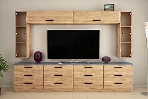 Living PS Z-10 3 m Stejar Auriu / Grafit Gri