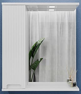 Шкаф пенал Bayro Positano 700x750 левый Матовый белый