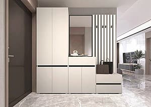 Прихожая Yasen Лондон Кашемир (Бежевый) / Антрацит (Серый)