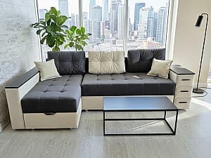 Canapea de colt Elegant Style Aurora 250 (LL) Maro / Bej