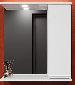 Шкаф пенал Bayro Studio 700x750 прямой Матовый белый