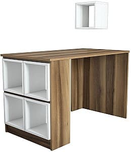 Masa de birou Trendy Cutie Nuc (Maro)/Alb