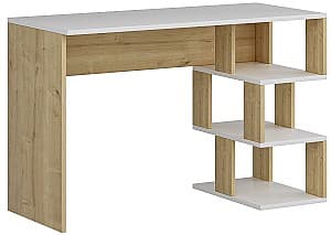 Офисный стол Trendy Dardanos Белый/Сапфировый Дуб (Бежевый)