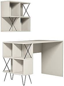 Masa de birou Trendy Extra 2 Crema (Bej)