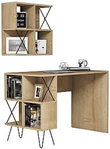 Masa de birou Trendy Extra 2 Stejar (Bej)