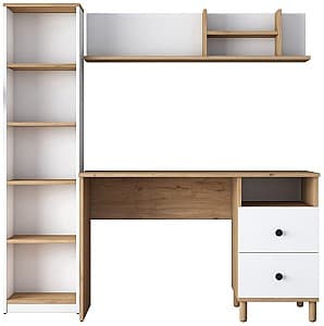 Masa de birou Trendy HA115 2642 Nuc (Maro)/Alb