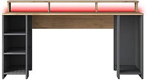 Masa de birou Trendy HA122 3000 Nuc (Maro)/Antracit (Gri)