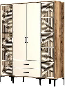 Шкаф Trendy Kumsal PTP Орех / Крем