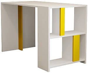 Офисный стол Trendy Lima Белый/Желтый