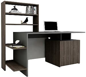 Офисный стол Trendy Melis Орех (Коричневый)/Антрацит (Серый)