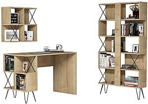 Masa de birou Trendy Extra 2 Stejar (Bej)