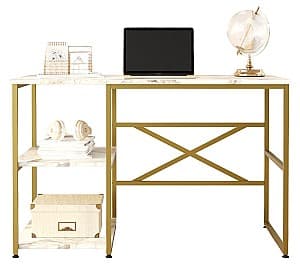 Офисный стол Trendy VG23-GE Мрамор Белый/Золотой