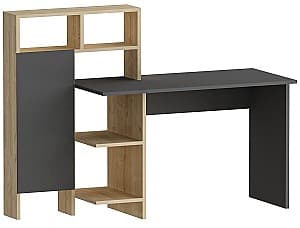 Офисный стол Trendy Bugra Антрацит (Серый)/Дуб (Бежевый)