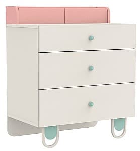 Comoda Dogtas LILY 75.4cm Alb/Roz