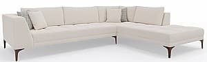 Canapea de colt Dogtas LUCCA PLUS Right 290x225cm GK2257 Velvet Ivory (Alb)