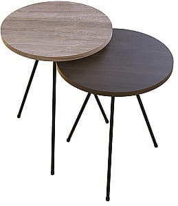 Masa de reviste Dogtas PIERO 40cm Nuc(Maro)/Auriu