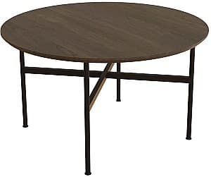 Masa de reviste Dogtas PIERO 65.8x65.8cm Nuc (Maro)/Auriu