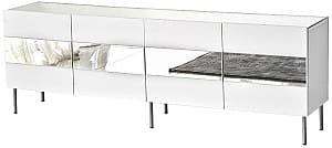 Тумба под ТВ Trendy Леон Белый/Серебристый