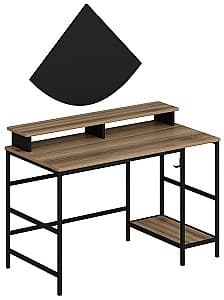 Офисный стол Trendy Greta L Доре (коричневый)/Черный