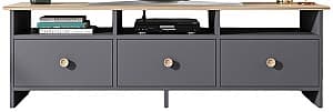 Comoda TV Trendy Oslo Antracit (Gri)/Stejar (Bej)
