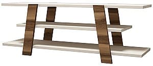 Тумба под ТВ Trendy Цветок Орех (Коричневый)/Крем (Бежевый)