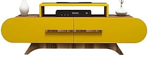 Comoda TV Trendy Trandafir Nuc (Maro)/Galben