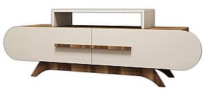 Тумба под ТВ Trendy Роза Орех (Коричневый)/Крем (Бежевый)