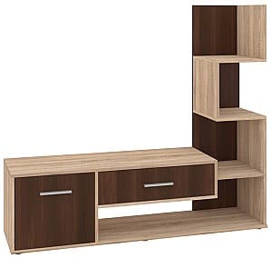 Comoda TV Pehotin Bruno Stejar Sonoma/Nuc (Maro)