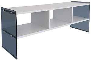 Comoda TV Trendy TV401 Alb/Fumuriu (Gri)