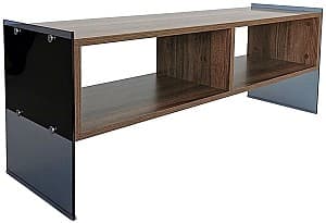 Тумба под ТВ Trendy TV405 Орех (Коричневый)/Дымчатый (Серый)