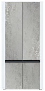 Dulap Yasen Bodena 4D Nimfea Alb / Oxid Deschis / Negru