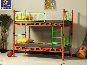Детская кровать MG-Plus Carme 90x200 Оранжевый / Зеленый