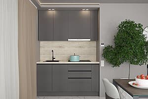 Кухня ArtFlame Gola 1.6 м Storm Grey(Серый)