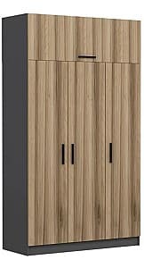 Dulap Trendy Minar 3 Kapak 2 255 Stejar Antracit