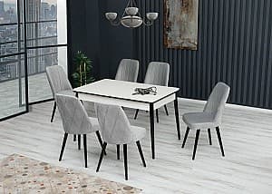 Set de masa cu scaune Kelebek ES-618 (6 scaune)
