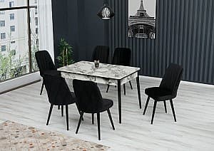 Set de masa cu scaune Kelebek ES-612 (6 scaune)