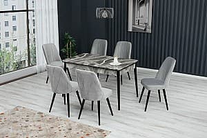 Set de masa cu scaune Kelebek ES-607 (6 scaune)