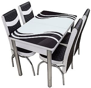 Set de masa cu scaune Kelebek ES-30 (4 scaune)