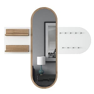 Cuier pentru haine Trendy P3 2445 Alb/Nuc (Maro)