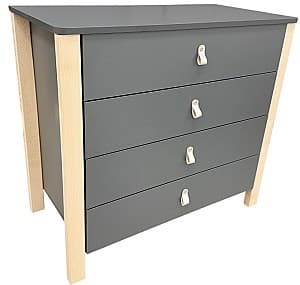 Comoda Eucalyptus Karol Plus (DSK-KP04)  Grafit/Natural