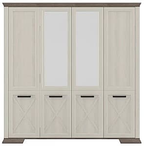 Шкаф Yasen Марсель SZF4D Ясень Снежный / Дуб Сонома Трюфель