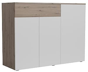 Comoda Yasen Rebeca KOM3D1S Stejar Artisan / Nimphea Alb