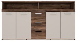 Комод Yasen Леос Дуб Бароко Ристретто (Коричневый) / Кашемир (Бежевый)