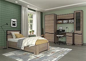 Детская комната Yasen Женева №1 Дуб Сонома Трюфель / Венге Магия
