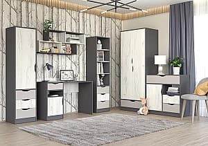 Mobila camera copii Yasen Disney Nr.1 Gri Grafit / Stejar Kraft Alb / Cashmir (Gri)