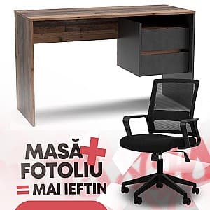 Офисный стол Yasen Paco PC3 Олд Стайл Темный / Матера + Кресло Waltz OC-833