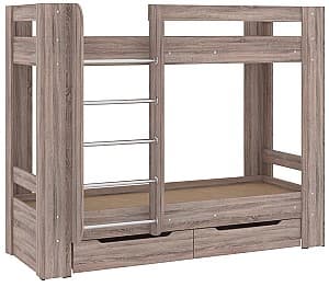 Детская кровать Pehotin Дует-3 Трюфель